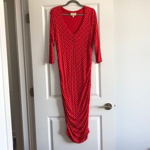Anthropologie Dresses - Red Anthropologie midi dress Anthropologie Dresses - Red Anthropologie midi dress